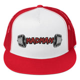 Madman Gym Collection Red Barbell Trucker Cap