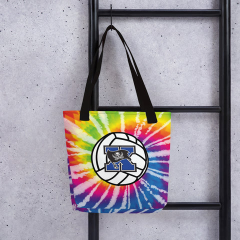 Xenia Buccaneers Collection Volleyball Tie Dye Tote bag