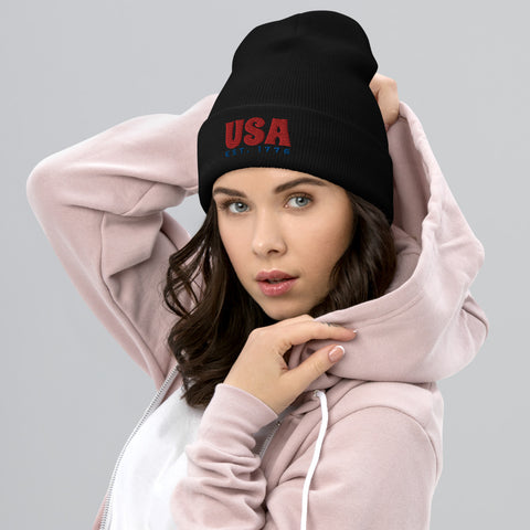 Patriot Collection EST. 1776 Cuffed Beanie