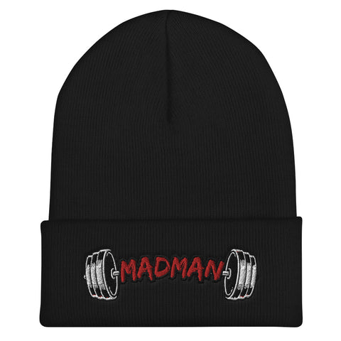 Madman Gym Collection Barbell Cuffed Beanie