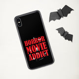 Halloween Gear HORROR MOVIE ADDICT iPhone Case