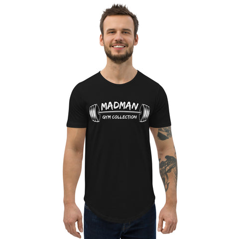 Madman Gym Collection Logo Men's Curved Hem T-Shirt