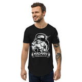 Madman Gym Collection LOGO Men's Curved Hem T-Shirt