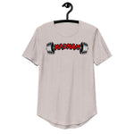 Madman Gym Collection Barbell Men's Curved Hem T-Shirt