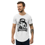 Madman Gym Collection LOGO Men's Curved Hem T-Shirt
