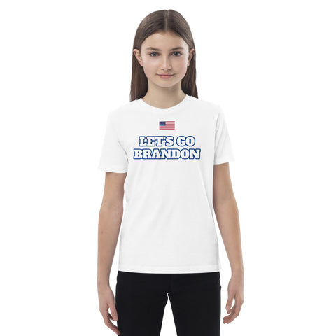 Let's Go Brandon Patriot Collection Organic cotton kids t-shirt