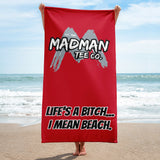 Madman Tee Co. LogoWear Life's a Beach Towel