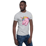 Carma Coin Angry Unicorn Front Short-Sleeve Unisex T-Shirt