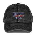 Patriot Collection Trump 2024 Vintage Cotton Twill Cap