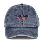 Patriot Collection Trump 2024 Vintage Cotton Twill Cap